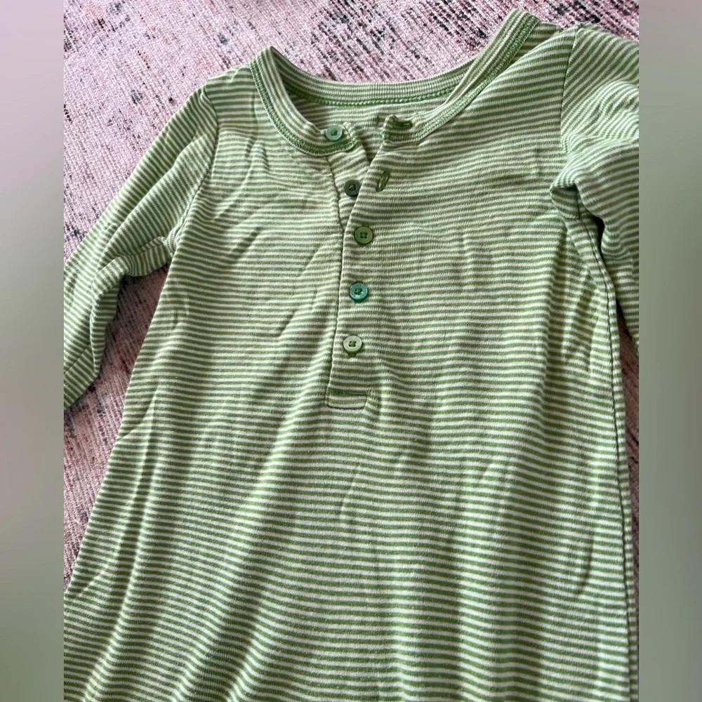 GAP Green Footie One Piece Soft Knit